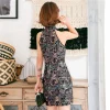 robe chinoise en satin pour femmes, surdimensionnée 3xl, rouge, traditionnelle, sans manches, sexy, chwongsam, mini qipao élégant, nouvelle collection été