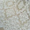 tissu en dentelle pour robe de mariée, robe de mariée élégante, vente chaude par cour, largeur 130cm