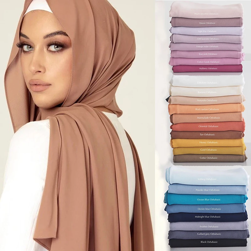 Nouvelle mode femmes solide mousseline de soie foulard prêt à porter instantané Hijab écharpe musulman châle islamique Hijabs arabe enveloppement foulards Nouvelle mode femmes solide mousseline de soie foulard prêt à porter instantané Hijab écharpe musulman châle islamique Hijabs arabe enveloppement foulards