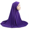 hijab musulman de grande taille, écharpe islamique à enfiler, bandeau, h062, 70x70cm
