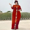 ensemble de 3 pièces style boho, ample, couleur unie, manches trois quarts, longues robes africaines, kaftan, dubaï, abaya, hijab, musulman