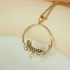 ensembles de bijoux léopard élégants pour femmes, cuivre émail glaçure femael animal boucle d'oreille collier bague accessoires