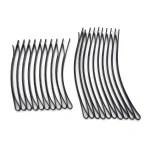 10 pièces/lot femmes noir métal cheveux épingles à cheveux poignées fille pince à cheveux coiffure Barrette épingle à cheveux coiffure style bricolage outils