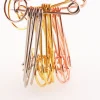 Épingles de sûreté artisanales, 10 pièces, argent/or rose/or, broche, marqueurs de points, épingles de sûreté, boucles, breloques, attaches d'étiquettes de bijoux