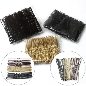 50 pièces/sac 6cm épingles à cheveux et Clips en forme de U pince à cheveux épingles à cheveux pour femmes filles épingles à cheveux outils de coiffure de mariée chignon épingle à cheveux