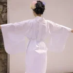 Sous-vêtements kimono japonais en coton pour femmes, entreMiRu saupoudrer, blanc, vintage, tradition, mince