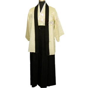 Kimono japonais traditionnel Yukata pour hommes, mode Kimono japonais à manches longues, vêtements asiatiques de samouraï