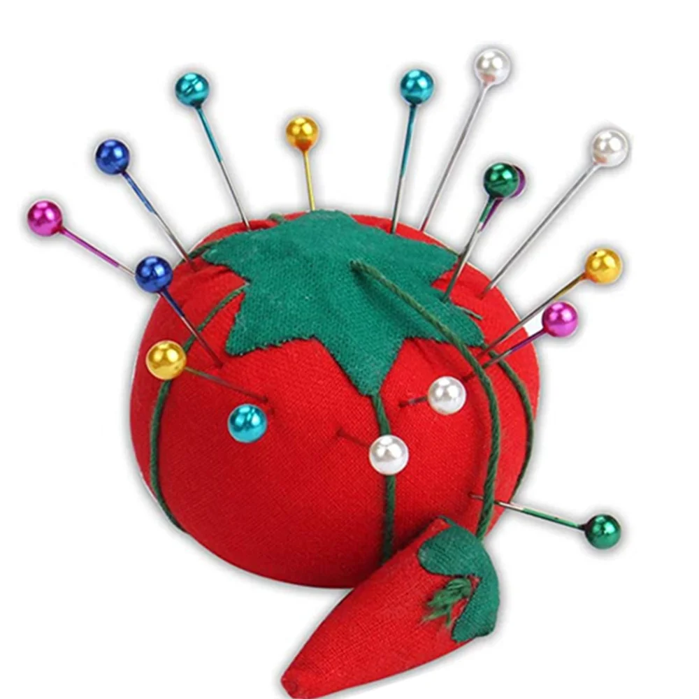 Épingles à coudre à tête ronde colorée, 100 pièces/boîte, 38cm, points grossiers, poussée droite, positionnement, pour robe, bricolage, outils de couture