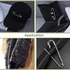 Épingles de sûreté en acier inoxydable, 50mm, 30 pièces, bricolage, outils de couture, accessoire, aiguilles, grande épingle de sûreté, petite broche, accessoires pour vêtements