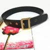 ceinture large en cuir avec anneau en d pour femme, ceinture élégante, jupes gothiques, accessoires de luxe, mode, environnement