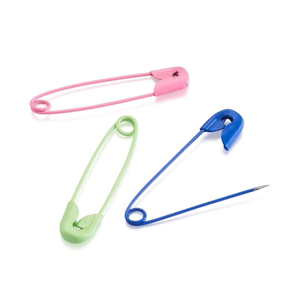 Épingles de sûreté colorées en métal, 30/100 pièces, Clip de fixation pour vêtements, aiguilles pour la couture, Quilting, artisanat, tricot, marqueur de points