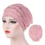 Été mince dentelle turban solide coton intérieur hijab casquettes doux respirant femmes musulmanes turbans envelopper tête hijab sous-écharpe bonnet