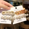 barrettes en perles coréennes ins, épingle à cheveux pour femme et fille, couvre chef tendance, ornement de cheveux, clip latéral, accessoires pour cheveux, vente en gros