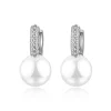 boucles d'oreilles en perles pour femmes, bijoux en argent 925 avec pierres précieuses en zircon, couleur or, accessoires cadeaux pour fête de mariage