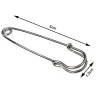 Épingles de sûreté en acier inoxydable, 50mm, 30 pièces, bricolage, outils de couture, accessoire, aiguilles, grande épingle de sûreté, petite broche, accessoires pour vêtements