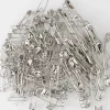 Épingles de sûreté argentées et dorées de 22/28/38/45/54mm, broche en fer à repasser, accessoire de couture, 100 pièces