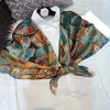 bysifa – foulard en soie naturelle 100% bleu rouge, hijab pour femmes, grande écharpe carrée de marque à la mode, châles paisley d'automne et d'hiver