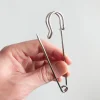 grandes Épingles de sûreté en métal argenté, Épingles pour documents, pour bijoux, artisanat, bricolage, outils de couture, accessoire, 30 pièces/ensemble