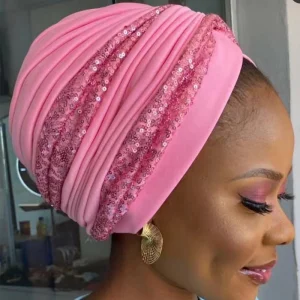Femmes bandeau musulman foulard casquette inde chapeau prêt Hijab Bonnet Turbante Mujer été respirant paillettes Turban casquette