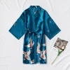 mode satin robe femme peignoir sexy peignoir femme soie kimono mariée robe de chambre vêtements de nuit nuit grandir pour les femmes