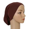 sous écharpe hijab musulman en coton doux de qualité supérieure, casquettes turban commandées, bonnet sous écharpe islamique, écharpe de sauna, bande de sauna
