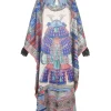 robe caftan à col imprimé pour femmes musulmanes, robes africaines pour dames, mode traditionnelle de dubaï, ramadan, abaya, boho, injcollar