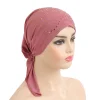 hijab musulman élastique à couverture complète pour femmes, sous écharpe solide, chapeaux intérieurs islamiques, casquettes turban, enveloppement de sauna, bonnet, écharpe, châle, vente au détail