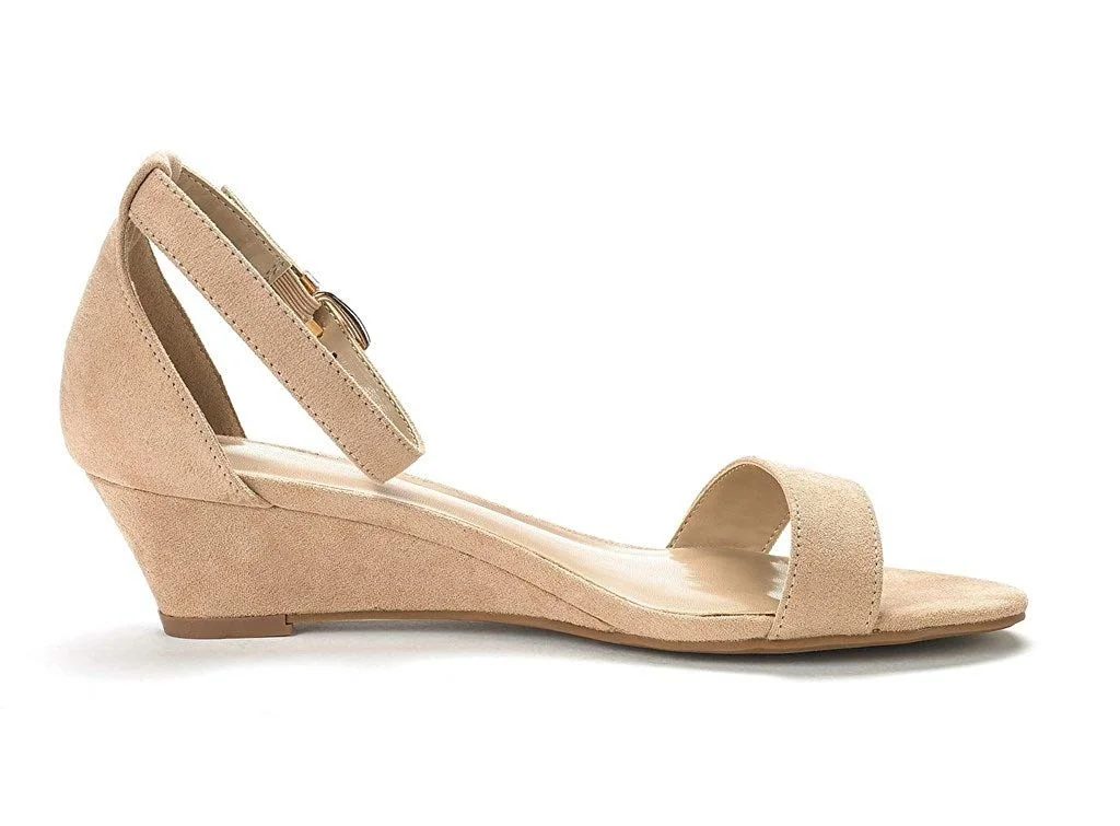 loslandifen sandales à l'offre elles compensées pour femmes, style simple, décontracté, pointu, parker, talons hauts, chaussures de travail compensées en velours, 308 3ve