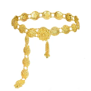 Ceinture de robe pour femme, ceinture pour femme, mode, mignon, franges dorées, été, plage, taille, environnement en métal, nouvelle collection