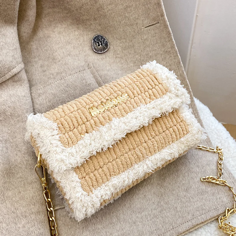 sac de tissage moderne en tissu maille, sac en laine, crochet de loquet fait à la main, sacs de tissage, sac à bandoulière pratique, accessoires faits maison