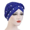 foulard de tête pour femmes musulmanes bicolore coton tresse turban bonnet hijab casquettes intérieur hijabs femme musulman arabe enveloppement turbantes