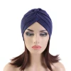 indien musulman femmes turban jersey hijab bonnet casquette plissée perte de cheveux chapeau islamique sous écharpe tête enveloppement chimio casquettes bonnets couverture
