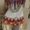 costumes spéciaux de danse du ventre orientale perlés à la main personnalisables, soutien gorge ou ceinture séparément, taille xl 20 30 jours