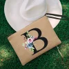 pochette simple en lin pour enterrement de vie de jeune fille, sac de plage, vacances, voyage, cadeau de mariage