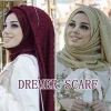 Lurex paillettes Hijabs pour femmes musulman brillant châle plaine froissé écharpes femme fête étoles plissé miroitant Hijab Turban Foulard