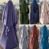 vêtements prière eid, hijab pour femmes islamiques, hauts sans manches, abaya jilbab ramadan abayas, niqab arabe musulman