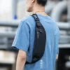 hk fanny pack noir étanche argent ceinture sac hommes sac à main adolescent voyage portefeuille ceinture mâle taille sacs étui à cigarettes pour téléphone