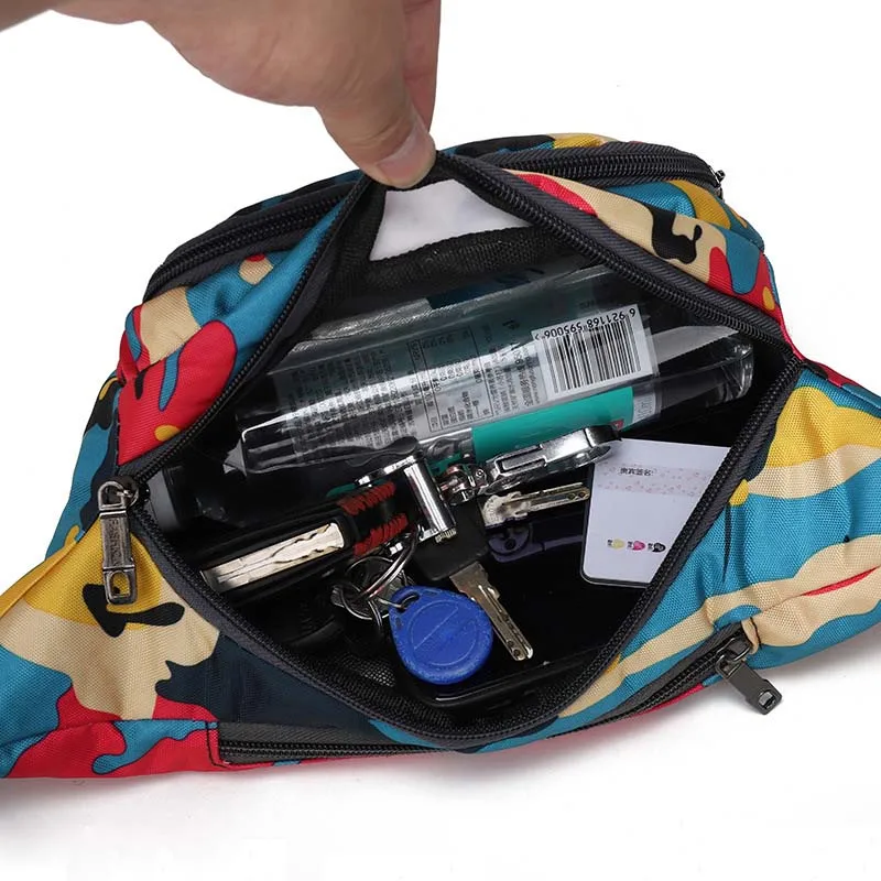 CamSolomon-Sac de Taille Unisexe pour Femme et Homme, Petit, Ajustable, Cool, Coloré, Mignon, Gels, Initié