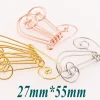 Épingles de sûreté artisanales, 10 pièces, argent/or rose/or, broche, marqueurs de points, épingles de sûreté, boucles, breloques, attaches d'étiquettes de bijoux