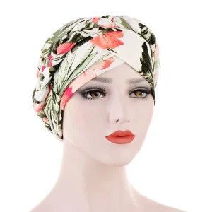 Foulard Turban musulman en coton imprimé pour femmes, Hijab intérieur islamique, couvre-chef arabe, écharpe de tête, accessoires pour cheveux, chapeau