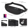 hk fanny pack noir étanche argent ceinture sac hommes sac à main adolescent voyage portefeuille ceinture mâle taille sacs étui à cigarettes pour téléphone