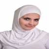 h037 jersey de coton de haute qualité plaine deux pièces tirer sur hijab écharpe islamique foulard prier foulards