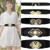 65cm mode féminine élastique classique noir ceinture large taille ceinture extensible pour les femmes cinch accessoires robe manteau vêtements ceinture