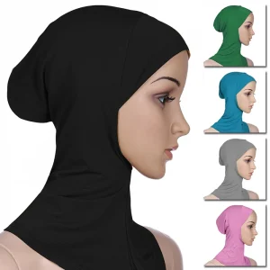 Sous-écharpe Hijab pour femmes musulmanes, voile islamique, coton doux, solide, élastique, confortable, respirant, Turbans décontractés, nouvelle mode