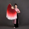 voile de soie blanc bordeaux, une paire pour femmes, grand voile de danse en soie fluide et coloré, drapeau peint à la main, banderole, danse du ventre