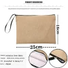 pochette simple en lin pour enterrement de vie de jeune fille, sac de plage, vacances, voyage, cadeau de mariage
