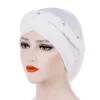chapeaux de prière en polyester tressé pour femmes, casquettes hijab, turban islamique, chapeaux de lait, enveloppes musulmanes