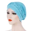 chapeaux de prière en polyester tressé pour femmes, casquettes hijab, turban islamique, chapeaux de lait, enveloppes musulmanes