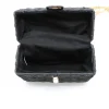 sac messager en paille tissé à la main pour femme, sac à main en rotin noir, boîte carrée d'été, plage, initié, dame, nouveau
