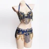 Costumes spéciaux de danse du ventre orientale perlés à la main personnalisables, soutien-gorge ou ceinture séparément, taille XL 20-30 jours